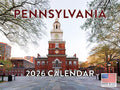 Pennsylvania Calendar 2026 Wall 12 Month Monthly PA Scenic Souvenirs Pennsylvanian Themed Gifts | American Made In The USA