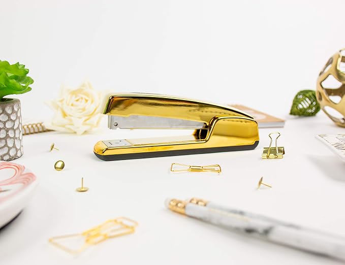 Bostitch Office Professional Metal Executive Stapler, 20 Sheet Capacity, Gold Chrome (B5000-GOLD) | (Pack of 6)