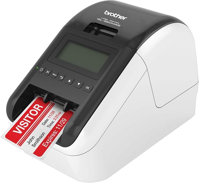 Brother Printer Labeler, Wireless Label Printer (RQL820NWB Renewed)