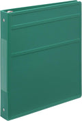 Carstens 1-Inch Heavy Duty 3-Ring Binder - Side Opening, Teal, Durable Plastic, Precision No-Gap Rings, Waterproof Cover, No Pockets, Holds 125 US Letter Sheets, BPA-Free, Made in USA (8711-3R)
