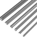 Leinuosen 120 Pack Binder Coils,1/4 5/16 3/8 1/2 5/8 3/4 Inch,Black | Plastic Spiral Binding Coils for Documents, Reports, Notebooks, Compatible with Standard Binding Machines, Office Supplies