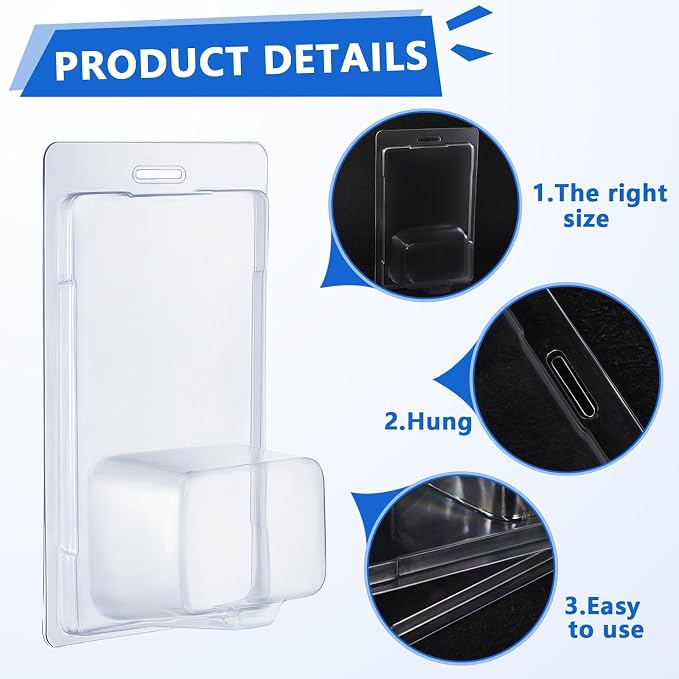 Wesiti 150 Pcs Protector Case Compatible with Hot Wheels Plastic Model Car Clamshell Cases Display Clear Protective Car Blister Pack Covers for Storage, 7.5 x 5 x 2 Inch