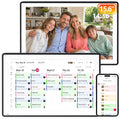 15.6 Inch Digital Calendar Wall Planner, Touch Screen WiFi Smart Electronic Planner with Third-Party Calendar Sync, Chore Tracker, Meal Planning, Family Digital Picture Frame, Gift for Mom Women