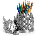 3D Printed Dragon Pencil Holder for Desk, Removable Dragon Egg Pen Holder, Cute Pencil Cup Desk Organizer for Pens, Pencils, Paper Clips, Makeup Brushes, Fantasy Desk Decor Gift for Kids