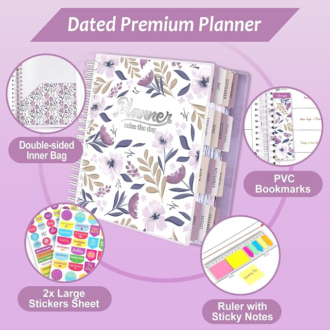 Arundhati Planner 2026-2027, 18 Months Large Daily Weekly Monthly Organizer