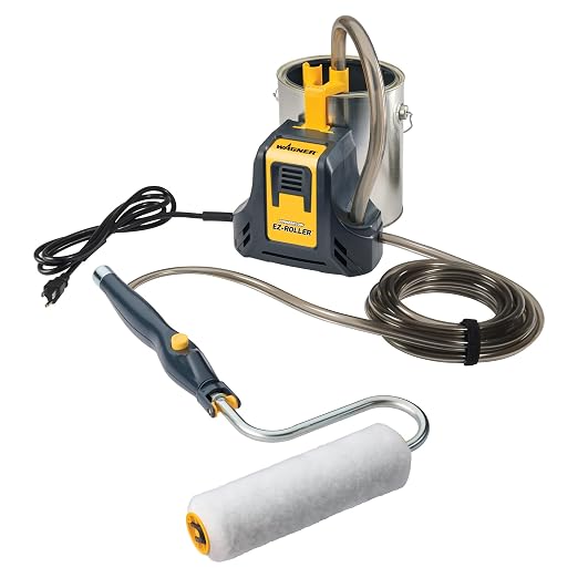 Wagner Spraytech PowerFlow EZ Multi-Room Direct-Feed Electric Paint Roller | Direct-feed electric roller supplies paint continuously for large walls and multi-room painting projects.