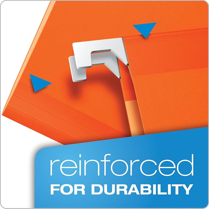 Pendaflex Hanging File Folders, Legal Size, Orange (PFX415315ORA) (Pack of 2)