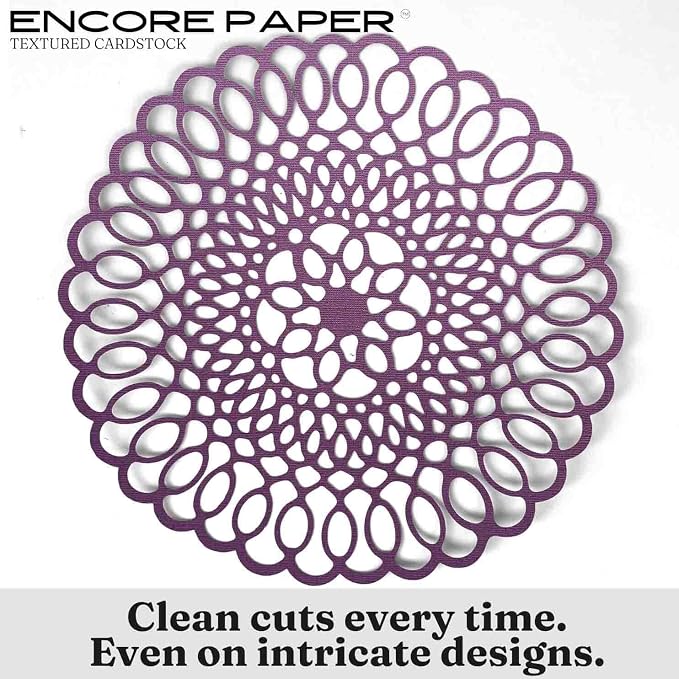 INKBERRY—12x12 Textured Cardstock | 80lb Textured Purple Scrapbook Paper | Premium Cardstock for Cricut Cutting | 25 Sheets