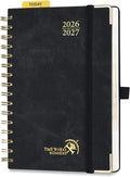 POPRUN Daily Planner 2026-2027 One Page Per Day, Calendar Book 6" x 8.5"