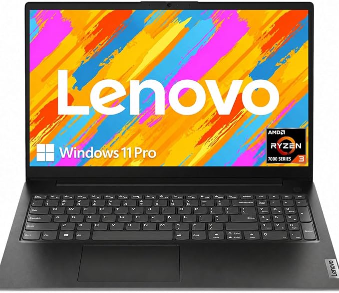 Lenovo V15 Business Laptop 2026 Edition, AMD Ryzen 3 7320U (Beat i7-1065G7), 15.6" FHD Display, 16GB DDR5 RAM, 512GB NVMe SSD, Wi-Fi 6, RJ-45, Dolby Audio, Windows 11 Pro, Black