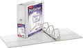 Cardinal Performer 3-Ring Binder, 5", Locking Slant-D Rings, 1,050-Sheet Capacity, ClearVue Presentation Binder, Nonstick, PVC-Free, White (17950CB)