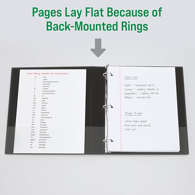 Office Essentials Economy View 3 Ring Binders, 3" Round Rings, 3.5" Spine, 460-Sheet Capacity, White Binders (12-Pack of 03430) | A practical choice for school, home and everyday organization with dependable performance at a great value.