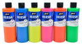 Sax Versatemp Tempera Paints, Assorted Fluorescent Colors, 6 Count (Pack of 1)- 1440727