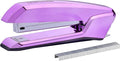 Bostitch Office Ascend 3 in 1 Stapler, 20 Sheet Capacity, Integrated Remover & Staple Storage, 420 Staples Included, Lightweight, Metallic Purple