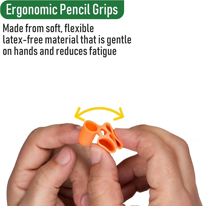 The Pencil Grip The Classics TPG-21106 Writing CLAW for Pencils and Utensils, Small Size, 6 Count Assorted Colors, Assorted: Blue/Green/Orange/Pink/Purple/Red/Yellow