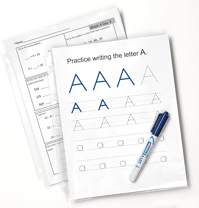 Avery Clear Standard Weight Sheet Protectors, 8.5" x 11", Top Load, 500 Total Page Protectors (75530)