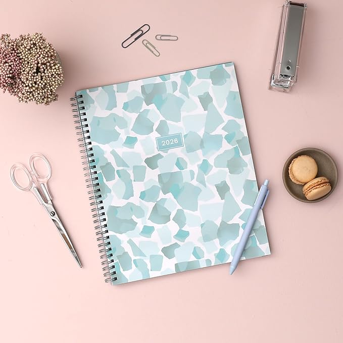 Blue Sky 2026 Weekly & Monthly Planner Calendar, 8.5"x11", Amitza