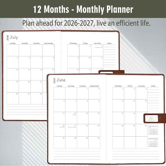 2026-2027 Daily Planner - One Page per Day, Daily Calendar