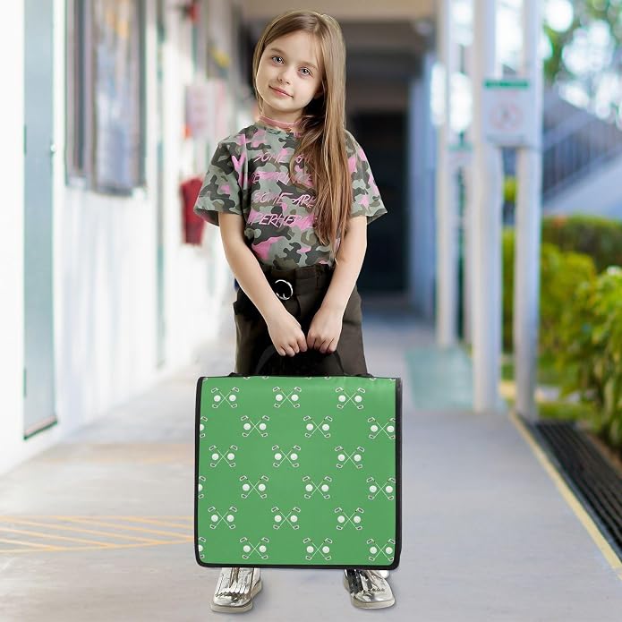 Zipper Binder Bag 3 Ring File Folder Portfolio Organizer Zippered Binder Bags with Strap Fits Laptop Women Men