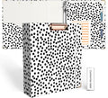 EYROZILL Binder s2 Inch with Divider, 3 Ring Binder 8.5" x 11", Clipboard Binder for Hair Style Client, Legal Case, Law Reference, Artist Portfolio (Polka Dots)
