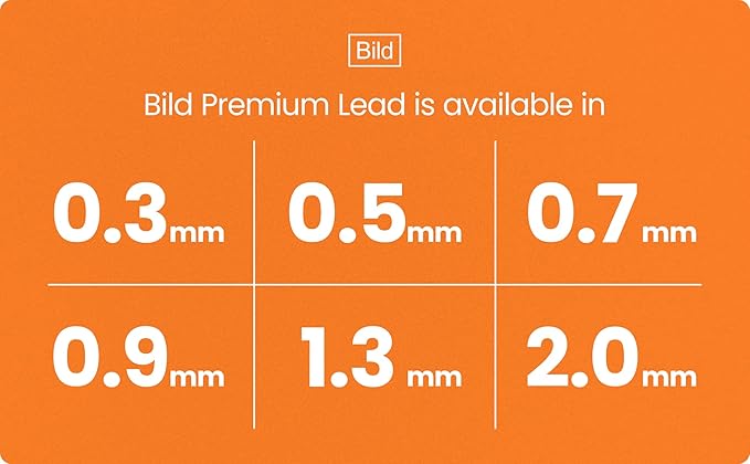 Bild Premium 1200 leads of 0.5mm Mechanical Pencil Lead Refills (HB Mega, 0.5 mm)
