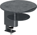 Branch Desk Perch, Elevated Desk Clamp Shelf for Monitors | Laptops, and Accessories, Powder-Coated Steel with Felt-Lined Platform, 2 Tier Organizer, Charcoal