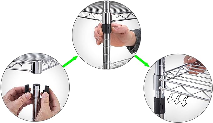 Regal Altair 14" Deep x 48" Wide x 74" Height Wire Shelving Kit | 6-Tier | NSF Commercial Storage Rack Unit