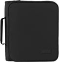 SUNEE Zippered Binder Bag with Handle, 2-Inch 3-Ring O-Ring, 500-Sheet Capacity, Includes Zip Pocket, 5-Tab Expanding File Folder, Multi-Pocket Organizer Binder for Middle School, Black