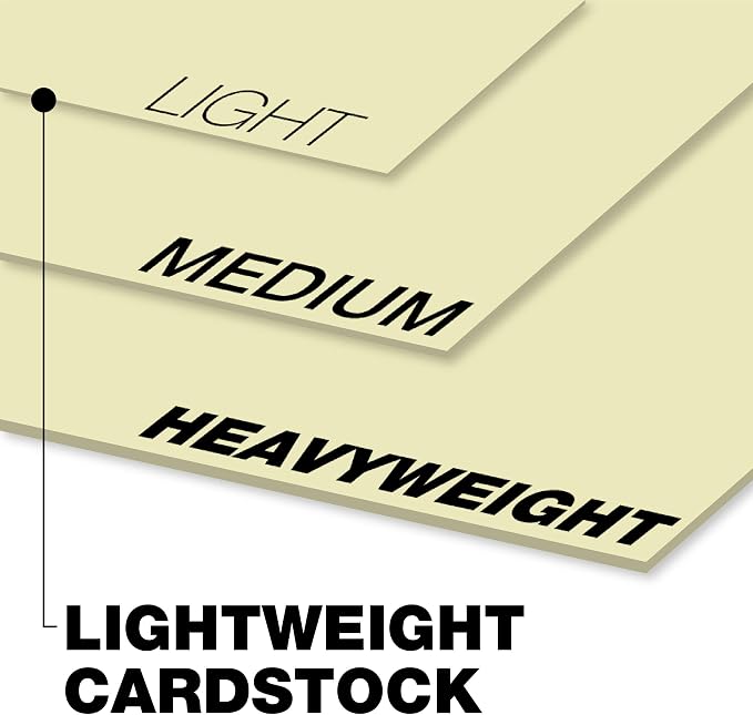 Springhill 8.5” x 11” Ivory Colored Cardstock Paper, 67lb Vellum Bristol, 147gsm, 250 Sheets (1 Ream) – Premium Lightweight Cardstock, Vellum Printer Paper with Textured Finish – 056000R