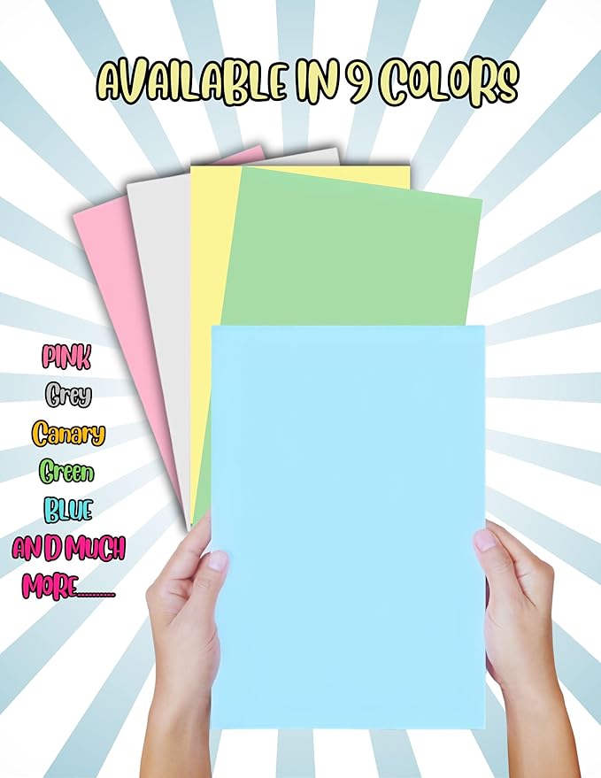 Limited Papers (TM) Colored Copy Paper – 24lb/60lb Text, 90 gsm, 11"x17", Tabloid Size, 500 Sheets Per Ream. (500, Blue)