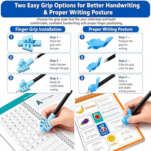 Magic Grooved Writing Practice for Kids 3-5, Large Letters grooved