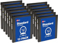 Avery Standard View 3 Ring Binders, 0.5" Round Rings, 100-Sheet Capacity, 0.7 Inch Wide Spine, Black Binders, Ideal for Lightweight Organization and Occasional Referencing (12-Pack of 05705)