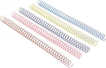 RAYSON 9.5mm Wire Coil Binding Spiral, 3:1 Pitch, 3/8" Metal Spiral Binding Coil, Multicolor & Pack of 100