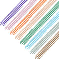 120 Pack Plastic Spiral Binding Coils Binder Binding Spirals Rings 1/4 Inch Spiral Binding Wire Combs Spines Coils, 4:1 Pitch (Pastel Color, 1/4 Inch)