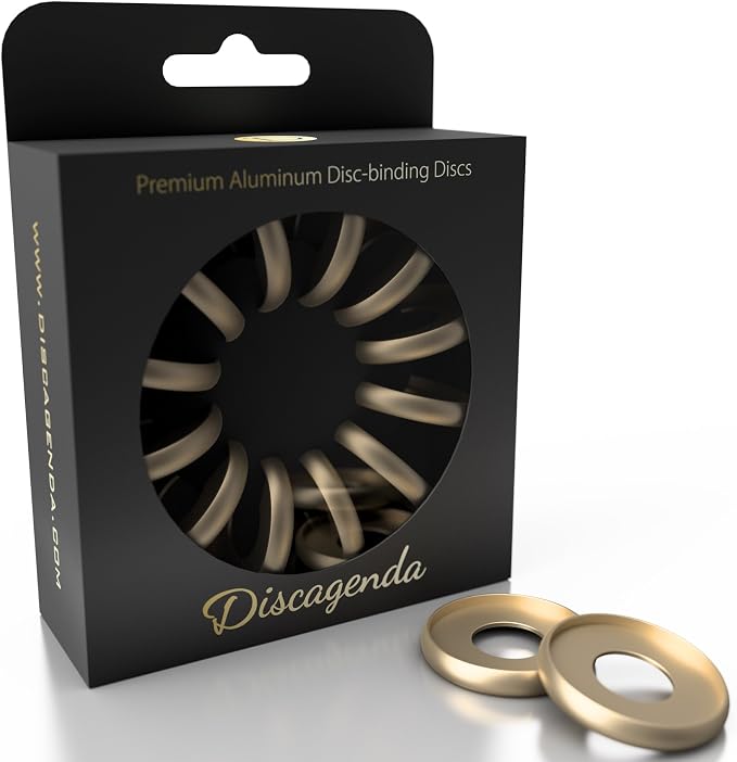 Discagenda Discbound Discs (Gold, 12 Piece 1.3in)