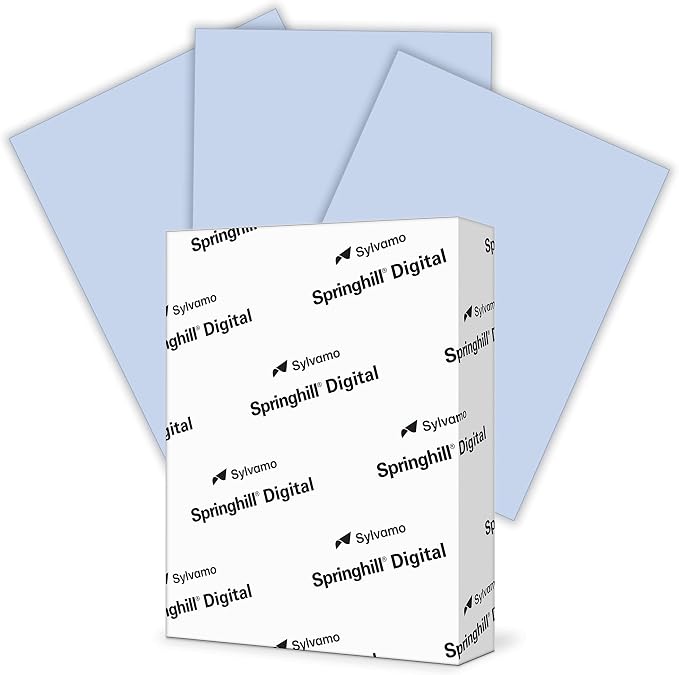 Springhill 8.5” x 11” Orchid Purple Colored Cardstock Paper, 67lb Vellum Bristol, 147gsm, 250 Sheets (1 Ream) – Premium Lightweight Cardstock, Vellum Printer Paper with Textured Finish – 057000R