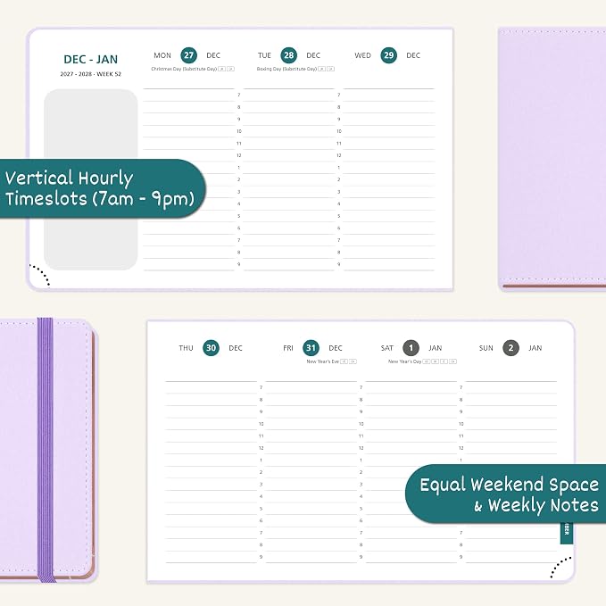 BEZEND 2027 Planner Weekly and Monthly, Daily Calendar Book (9"x5.5")