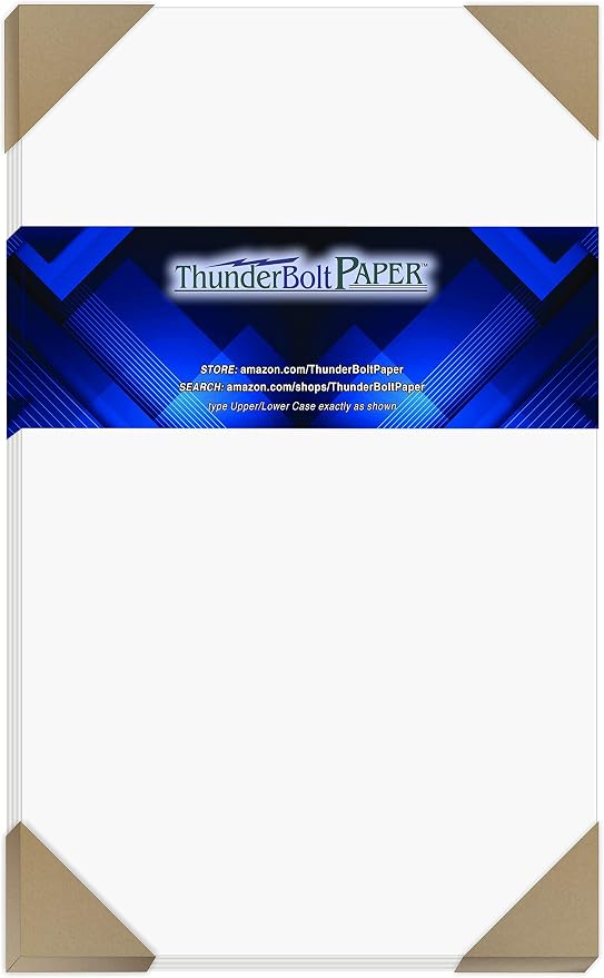 50 Bright White Smooth Card Paper Sheets - 8.5" X 14" (8.5X14 Inches) Legal|Menu Size - 80# (80 lb/pound) Cover Weight - Quality Paper for Consistency in Print as a Result of the Smooth Finish
