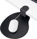 EHO Clamp-On Under Desk Mouse Tray, 360° Swivel Ergonomic Platform with Cable Organizer, Smooth Glide Surface for Gaming or Office, Fits Desks 0.5"-1.5" Thick, Tool-Free Install, TAA-Compliant