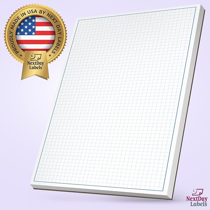 Graph Paper Pad for Blueprint Drawings, Drafting, Engineering Drawing, and Planning - Graph Paper 11x17 Blueprint Quadrille Grid Paper Pads with Blue Lines, High Brightness 50 Sheets (1-Pack)