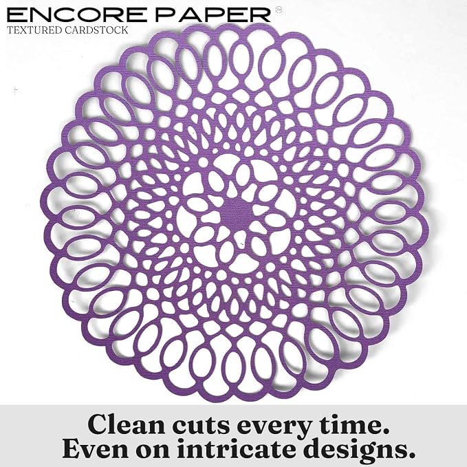 VIOLET—12x12 Textured Cardstock | 80lb Textured Purple Scrapbook Paper | Premium Cardstock for Cricut Cutting | 25 Sheets