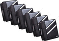 Case-it Zipper Binder | Dual 1.5" D-Rings | 500-Sheet | Z-176 Jet Black | Z Shape, Two Binders in One, Double-Sided, Multiple Pockets, Shoulder Strap, 6-Pack, School & Office