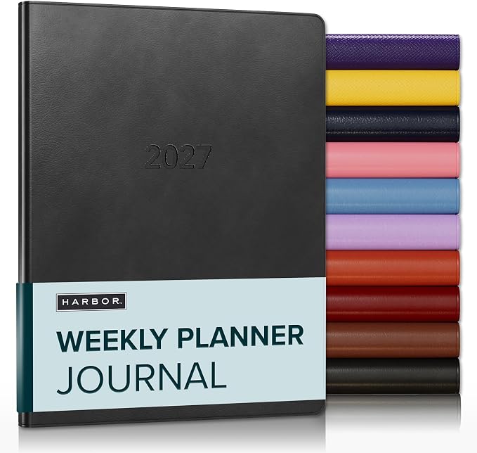 Harbor Weekly Journal Notebook Planner 2027 Cambridge Black