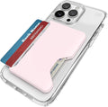 Speck iPhone Wallet MagSafe Accessory - Removable ClickLock No-Slip Interlock - Holds 1-3 Cards - Soft Touch Finish, Scratch Resistant Card Holder Built for MagSafe - Nimbus Pink/Pale Violet