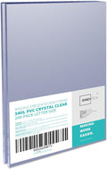 Binditek 5 Mil PVC Binding Covers, 8.5 x 11 Inches, Clear, 200 Pack | Plastic Binding Covers, 8.5" x 11" Letter Size, Clear, Square Corners, Unpunched, Ideal for Business Reports and Proposals