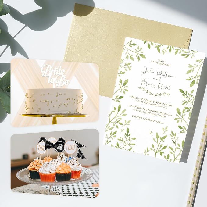 110lb White Cardstock 8.5x11, Goefun 100 Sheets Heavyweight Card Stock | 300 GSM Thick Cardstock for Invitations, Menus, Poster, DIY Card