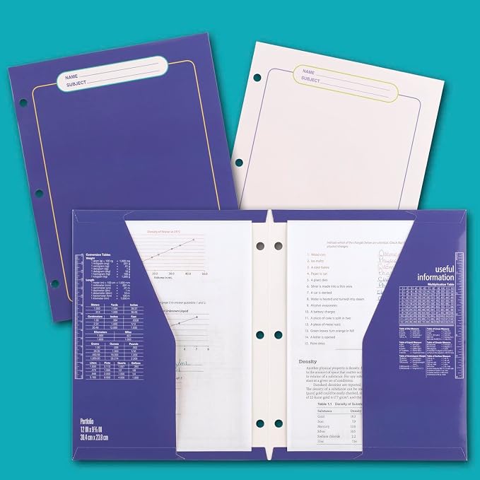 Mead Trapper Keeper Binder, Retro Design, 1 Inch Binder with Folders and Pockets, Holds 8-1/2" x 11" Paper, Paint Splatter (260038FO-ECM)