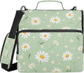 3 Ring Zipper Binder With Shoulder Strap Documents Storage Organizer Green Fire Dragon