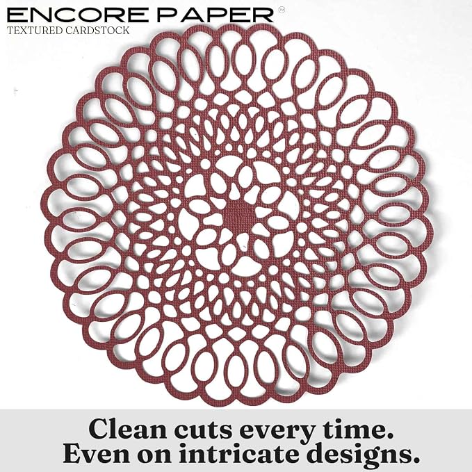 Red Wine—12x12 Textured Cardstock | 80lb Textured Red Scrapbook Paper | Premium Cardstock for Cricut Cutting | 25 Sheets