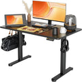 Claiks Electric Height Adjustable Standing Desk, 48x24 Inch, Black | Smooth Height Adjustment, 3 Memory Presets, Cable Management Hub&Hook, Stable Steel Frame, 176lbs Capacity, Easy Assembly